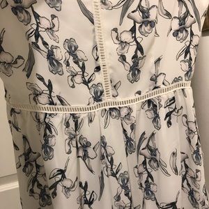 White floral print dress
